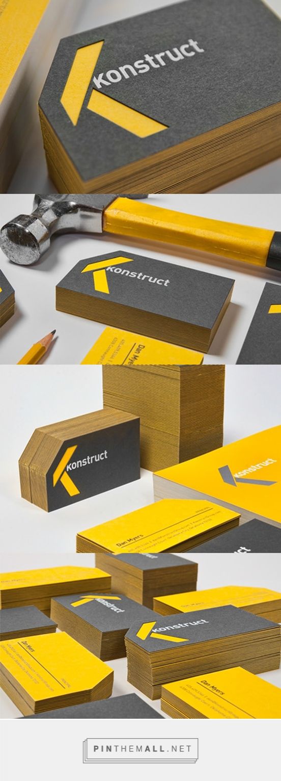 Yellow Business Card | Business Cards | The Design Inspiration - created via https://pinthemall.net