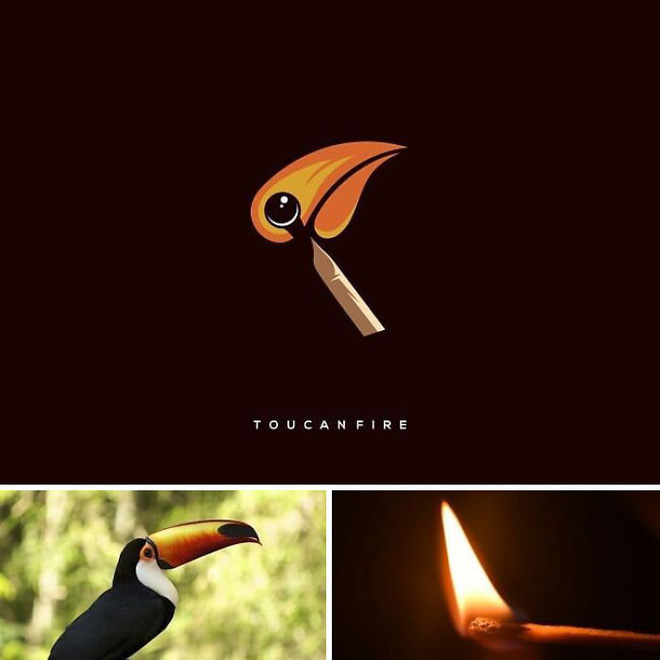 Kết hợp những thứ chẳng liên quan lại với nhau, designer Indonesia tạo ra loạt logo siêu sáng tạo - Ảnh 1.